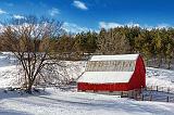 Red Barn In Winter_21427